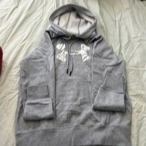 Grey under armor hoodie
